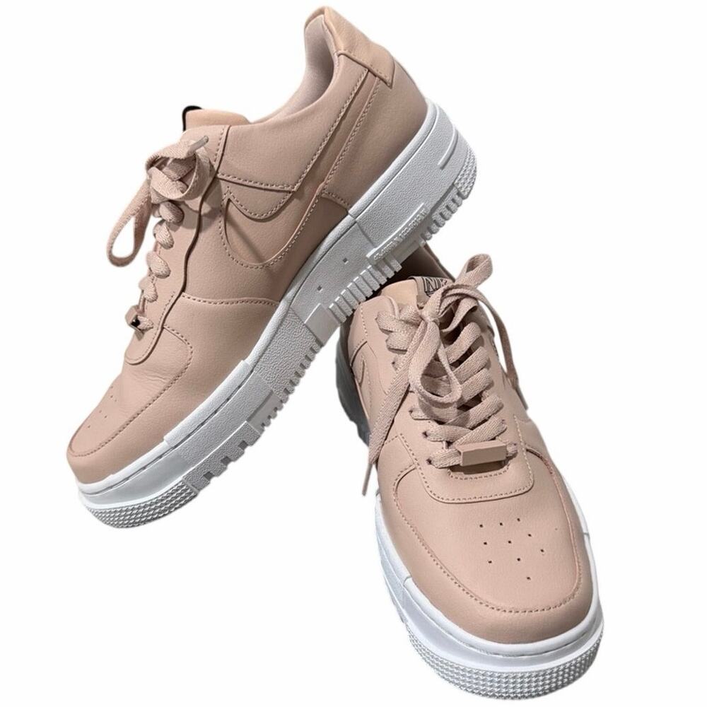 Nike Air Force 1 Pixel Platform Sneakers in Blush Pink 9.5W